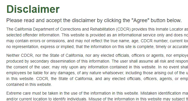 California Department of Corrections (DOC) Website
