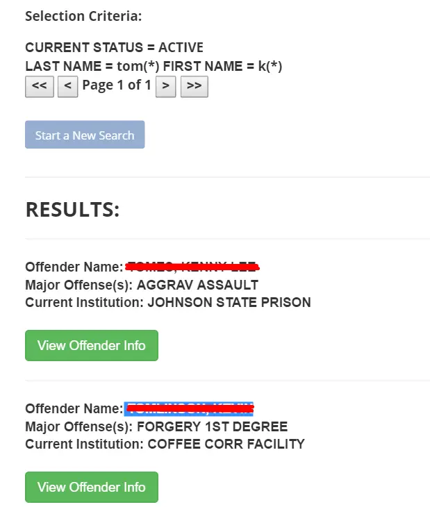 Georgia Department of Corrections (DOC) Website
